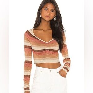 Camila Coelho glitter ginger sweater size small